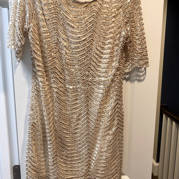 Alya Dresses & Skirts - Gold Sequin Dress Large